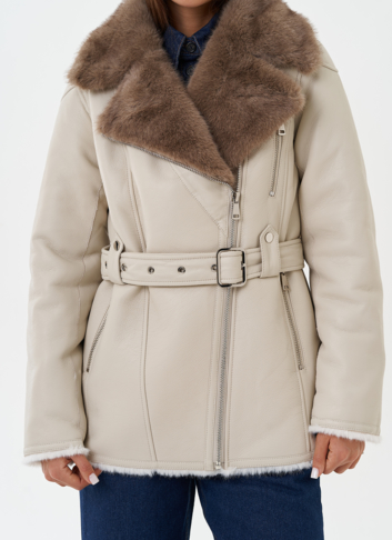 Дубленка "косуха" из эко кожи