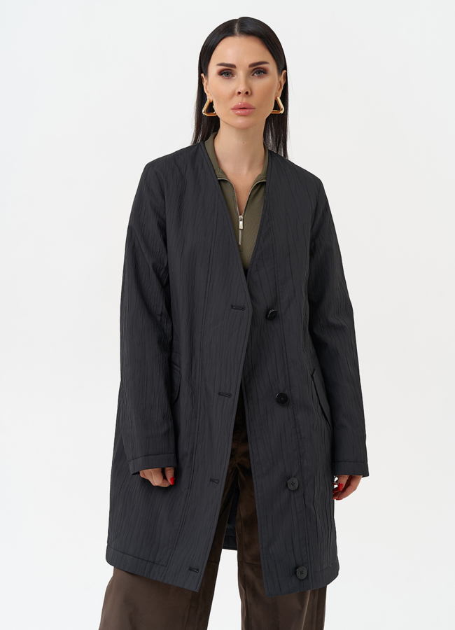 Женское утепленное полупальто трансформер модель № 30027 универмаг малина