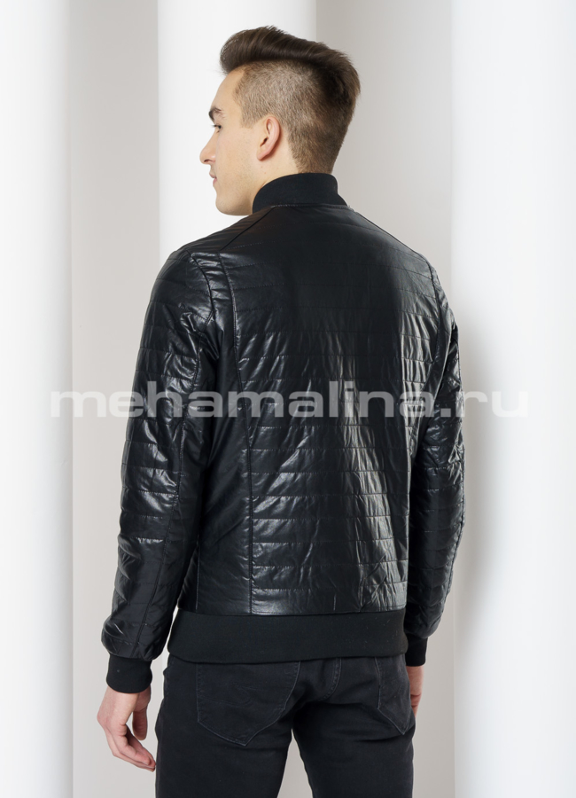 фото Куртка бомбер из эко кожи модель № 820